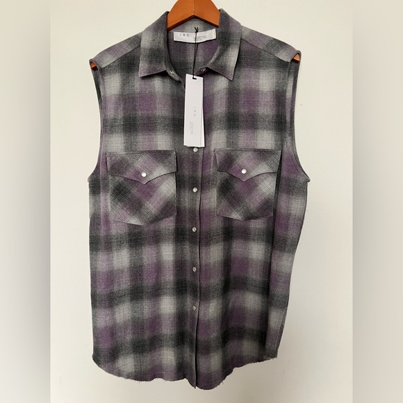 IRO women’s sleeveless wool shirt - Picture 1 of 4